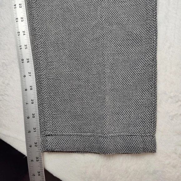 Carbon2Cobalt Pants Mens 36x33 Gray Check Cotton Chino Straight Casual Trousers - Picture 9 of 12